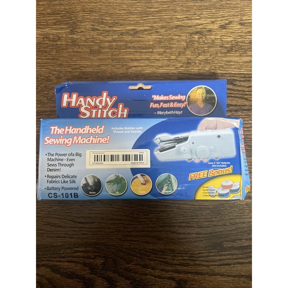 As Seen On TV Handy Stitch The Handheld Portable Battery Powered Sewing Machine